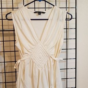 Sleeveless Cream Colored Top